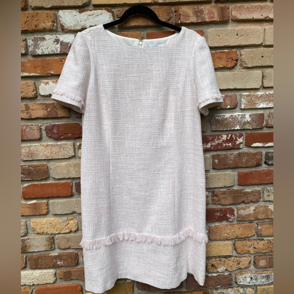 Preston & York Tweed Short Sleeve Shift Dress—Size 14